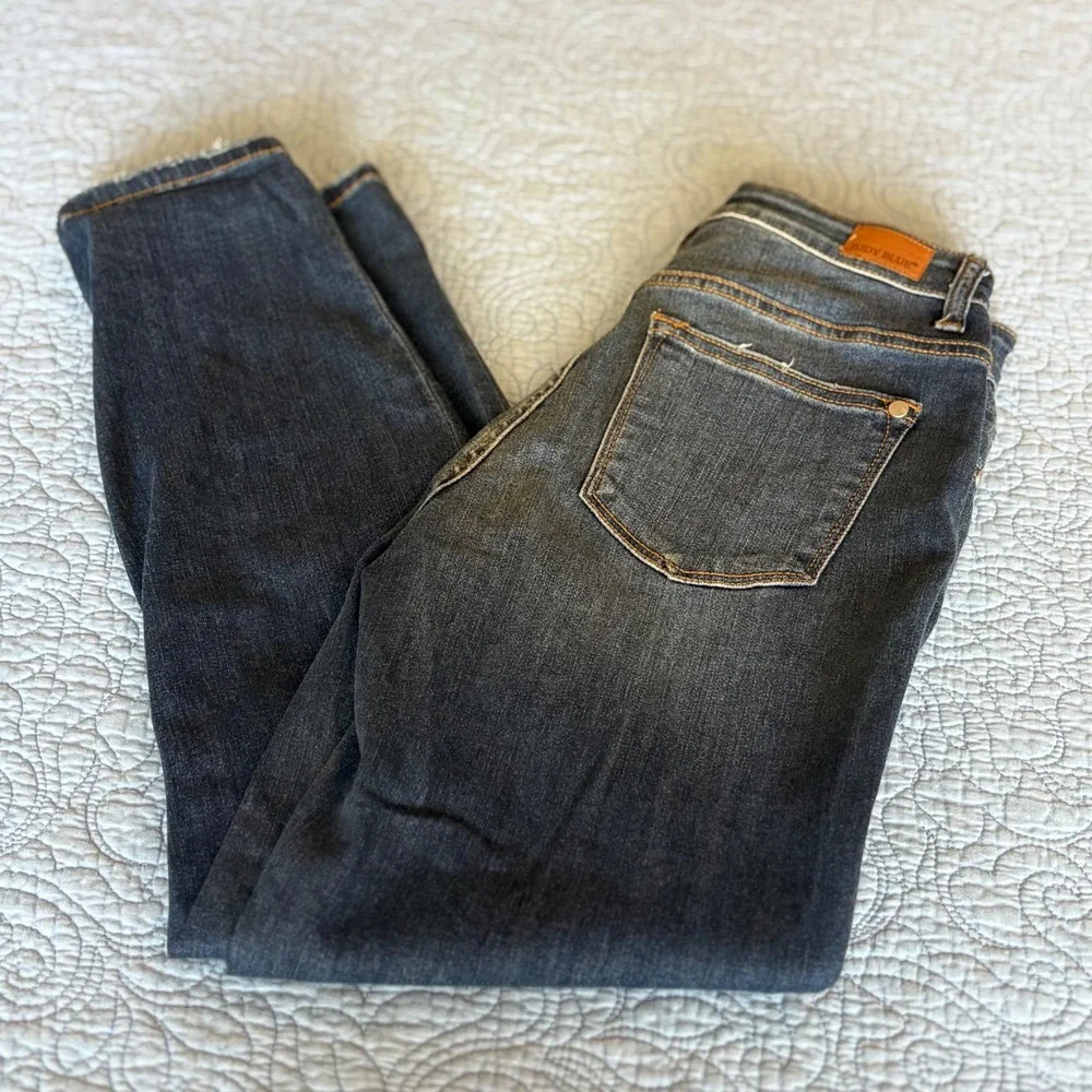 Judy Blue Boyfriend Fit Dark Wash High Rise Button Fly Jeans JB82143DK Size 3/26